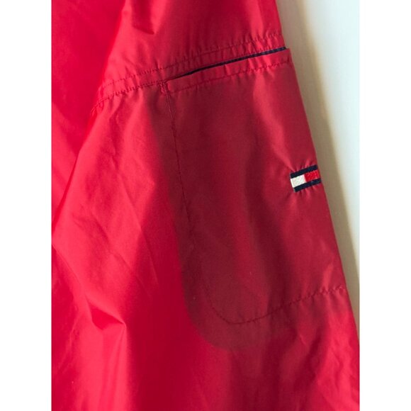 Tommy‎ Hilfiger Windbreaker Boys XL Red Quarter Zip Lightweight Outdoor Preppy - Picture 6 of 13